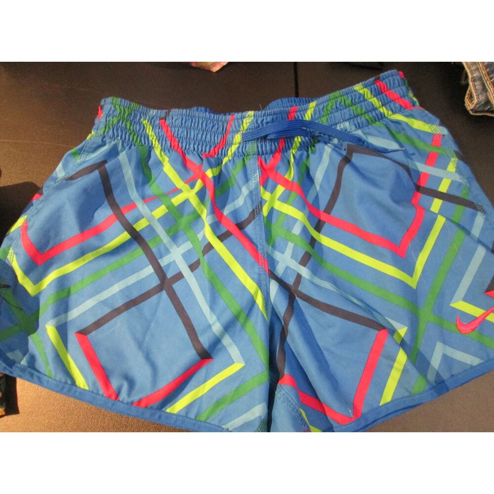 JRs Nike Shorts sz S blue with cross pattern